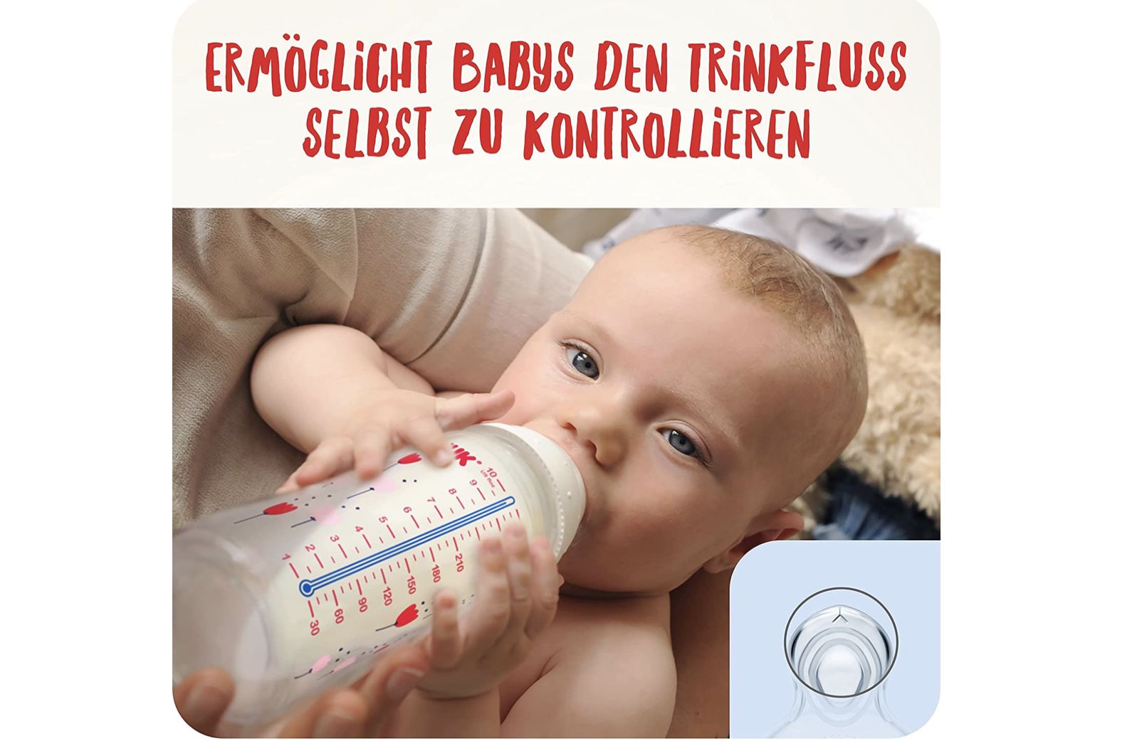 2 x NUK First Choice+ Flow Control Trinksauger für Babyflaschen für 6,70€ (statt 10€)   Prime
