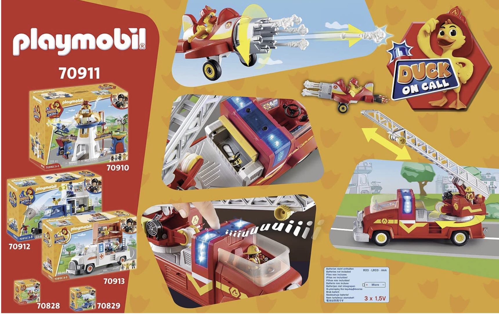 PLAYMOBIL 70911 Duck on Call   Feuerwehr Truck für 43,91€ (statt 57€)