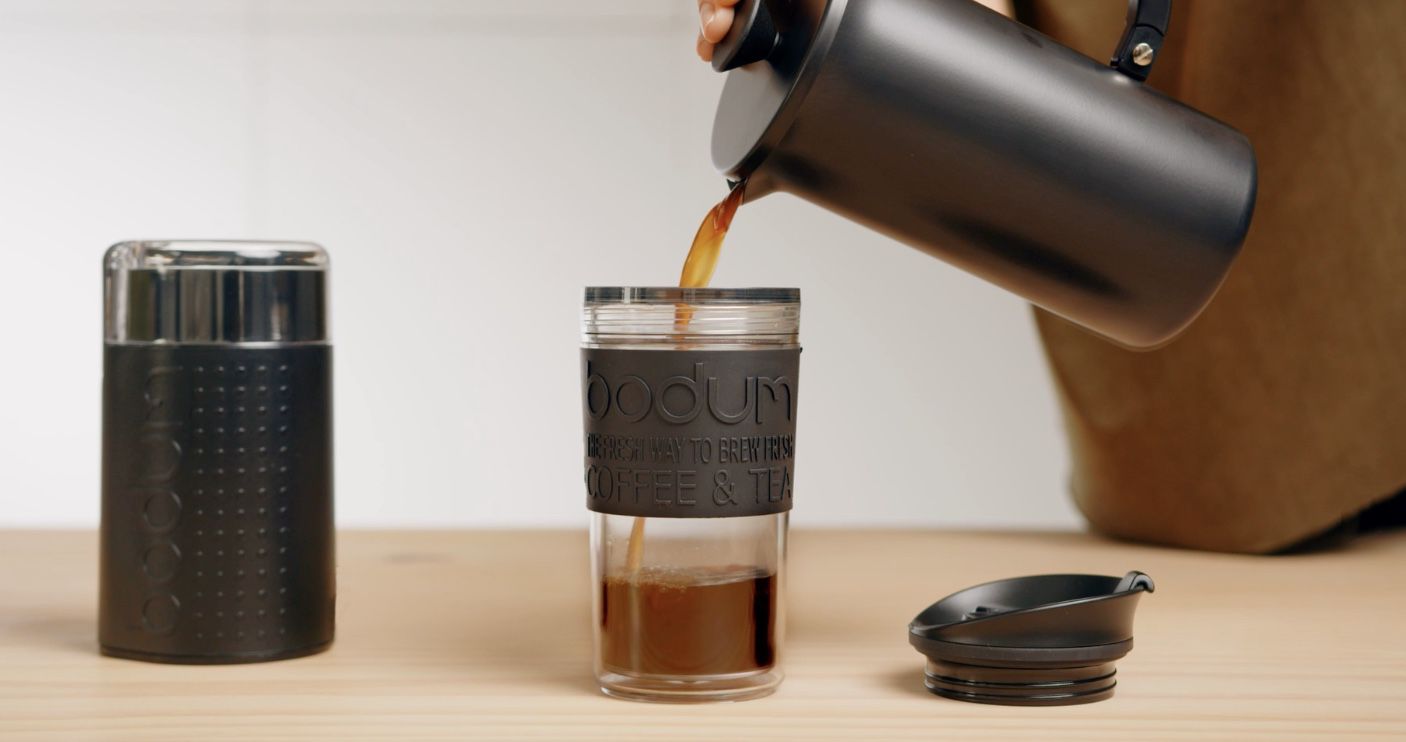 Bodum Kaffeemühle + French Press + Reisebecher für 37€ (statt 58€)