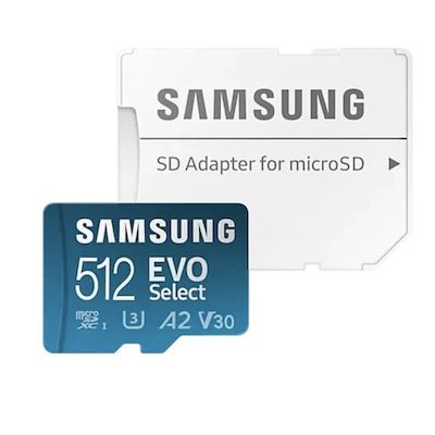 Samsung EVO Select 512GB microSDXC 130MB/s für 34,99€ (statt 45€)