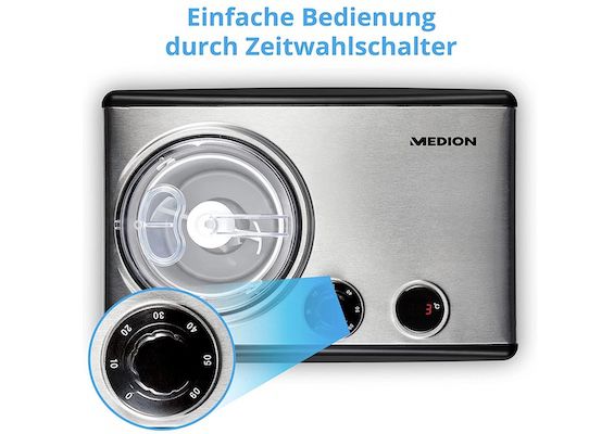 Medion MD18387 Eismaschine mit 1,5 Litern ab 140€ (statt 168€)