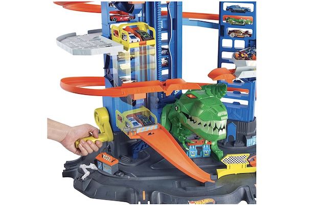 Hot Wheels GJL14 City Robo T Rex Parkgarage für 74,99€ (statt 100€)