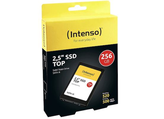 Intenso SSD SATA III 256GB für 17,80€ (statt 21€)