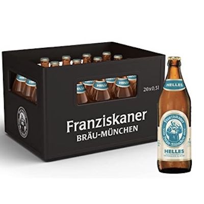Franziskaner Helles Flaschenbier im 20 x 0.5 l Kasten für 15,99€ + 3,10€ Pfand (statt 19€) &#8211; Sparabo