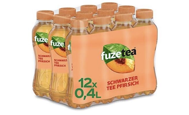 🍑 12x 400ml Fuze Tea Pfirsich ab 8,99€ (statt 12€)    0,75€ pro Flasche