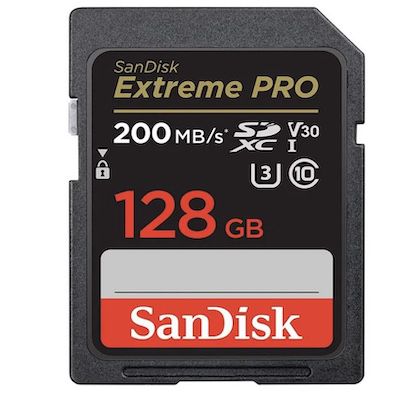 SANDISK Extreme PRO 128GB SDXC V30 Speicherkarte für 18,39€ (statt 24€)
