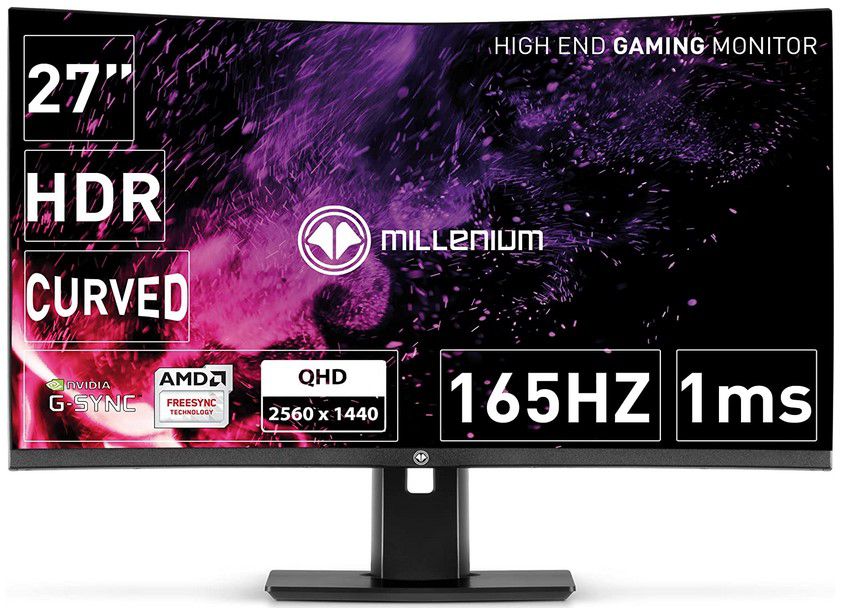 Millenium MD27Pro 27 Zoll curved Gaming 1msec. Monitor für 189,90€ (statt 259€)