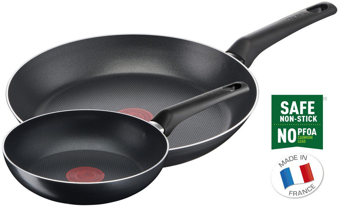 TEFAL Simple Cook 2 teiliges Pfannenset Ø 20+28 cm mit ThermoSpot für 24,99€ (statt 33€)