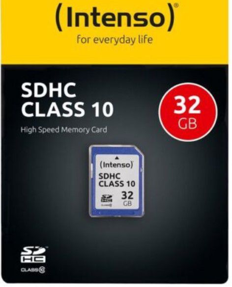 Intenso 32GB SDHC Speicherkarte Class 10 Karte für 4,99€ (statt 8€)