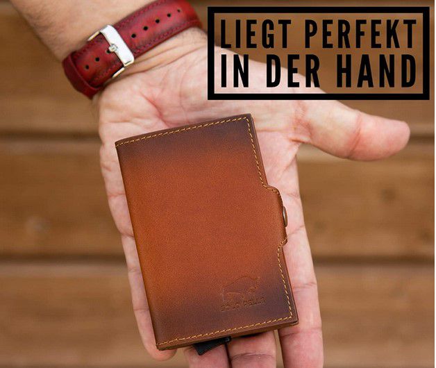 Solo Pelle Leder Slim Geldbörse mit RFID Schutz für 29,80€ (statt 50€)