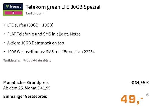 Samsung Galaxy S22 Ultra 5G für 49€ + Telekom Allnet Flat mit 40GB LTE für 34,99€ mtl. + 100€ Bonus
