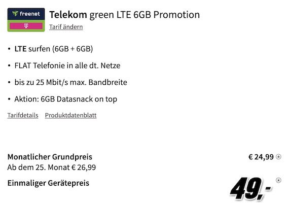 Google Pixel 7 mit 128GB für 49€ + Telekom Allnet Flat mit 12GB LTE für 24,99€ mtl.