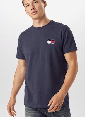 Tommy Jeans Badge T Shirt in Marine für 15,96€ (statt 29€)   XS bis L