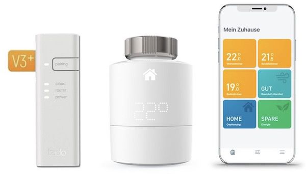 tado Starter Kit V3+ mit 1 Thermostat und Bridge für 69,95€ (statt 130€)