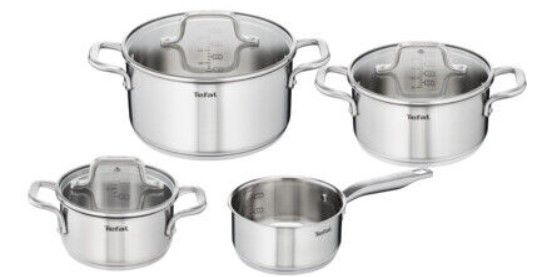 Tefal Virtuoso Edelstahl Kochtopf Set mit Deckeln für 125,99€ (statt 180€)