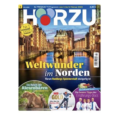 52 Ausgaben der HÖRZU TV Zeitschrift für 143,20€ + Prämie 130€ Gutschein