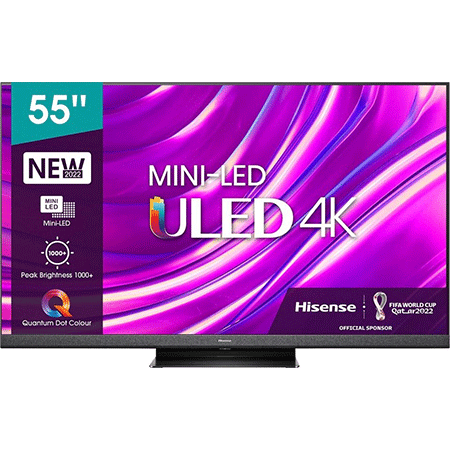 Hisense 55U8HQ 55 Zoll 4K Mini-LED-Fernseher mit 120Hz, Game Mode Pro für 753,95€ (statt 954€)