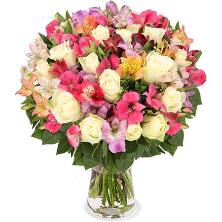 Blumenstrauß White Dream mit 30 Stielen &#038; 100 Blüten für 25,98€ (statt 50€)
