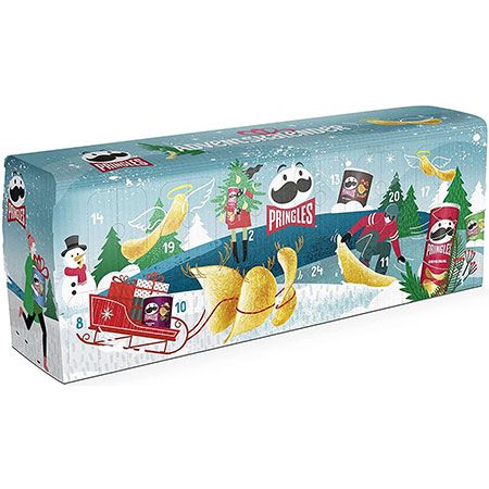 🍟 Pringles Adventskalender mit 24 Dosen Kartoffelchips für 29,99€ (statt 39€)