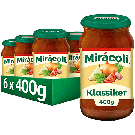 🍝 6er Pack Miracoli Pasta Sauce Klassiker je 400g ab 8,99€ (statt 15€)