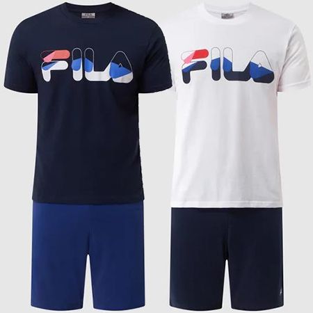 FILA Baumwoll Pyjama in zwei Farben für je 23,99€ (statt 32€)