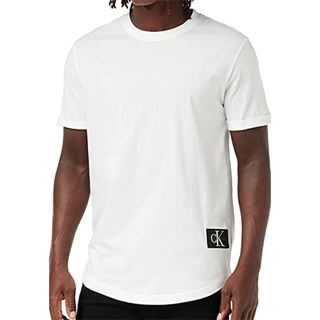 Calvin Klein Badge Turn Up Sleeve T Shirt ab 14,66€ (statt 20€)   Prime