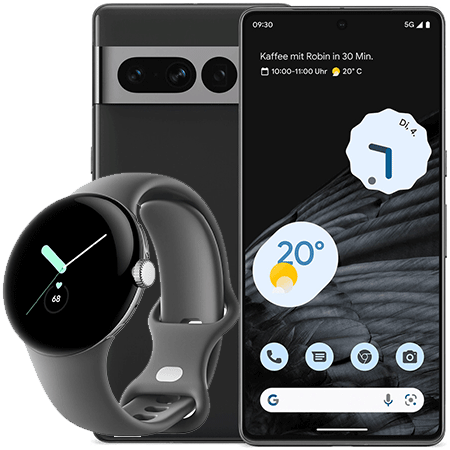 🔥 Google Pixel 7 Pro 5G 128GB + Pixel Watch LTE für 249€ + Vodafone Allnet Flat 25GB 5G/LTE für 34,99€ mtl.