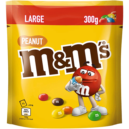M&MS Peanut Schokolinsen mit Erdnüssen, 300g ab 2,61€ (statt 3,50€)   Prime Sparabo