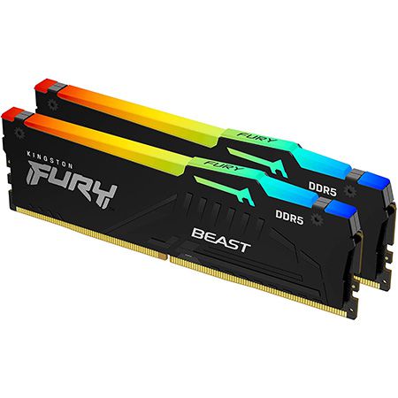 Kingston Fury Beast DDR5 RGB RAM Kit 32GB (2x16GB) für 156,89€ (statt 182€)