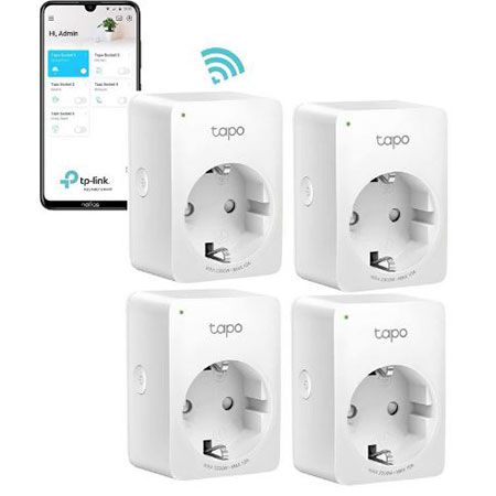 4x TP Link Tapo Smart P100 WLAN Steckdose für 22,49€ (statt neu 39€)