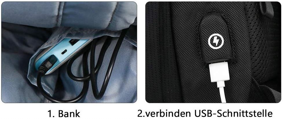 Laptop Rucksack mit 45 Liter Kapazität & USB Port zum Laden für 25,19€ (statt 63€)