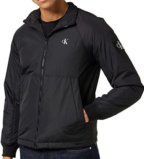 Calvin Klein Padded Harrington Jacke in Schwarz ab 53,59€ (statt 97€) S bis L