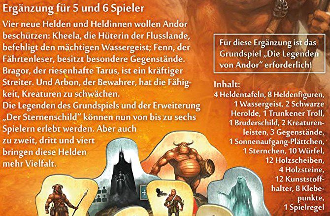 Die Legenden von Andor Spielerweiterung für 12,88€ (statt 16€)