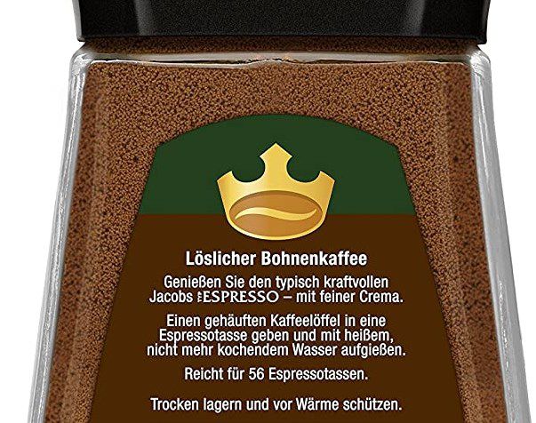 100g Jacobs löslicher Instant Espresso ab 4,83€ (statt 6€)