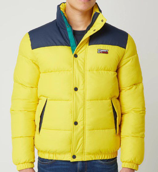Tommy Hilfiger TJM Corp Puffa Jacket in Gelb für 84,99€ (statt 100€) S bis L