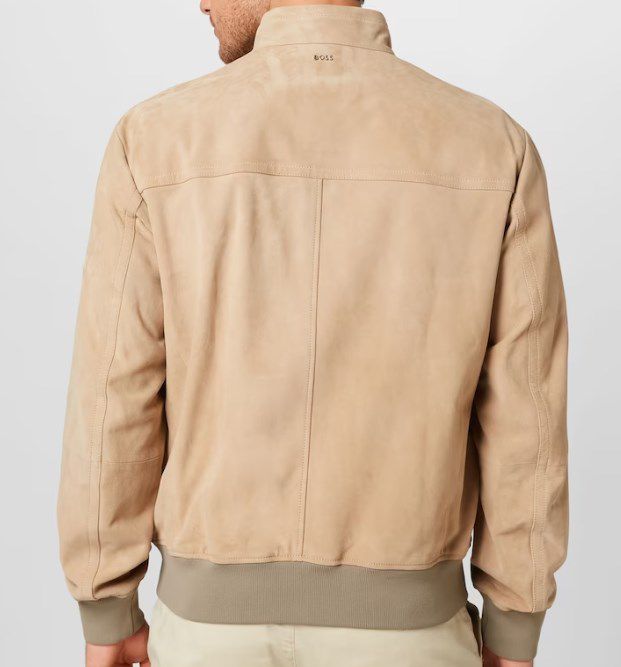 Hugo Boss Mika Lederjacke in Beige für 322,15€ (statt 384€)   M/L