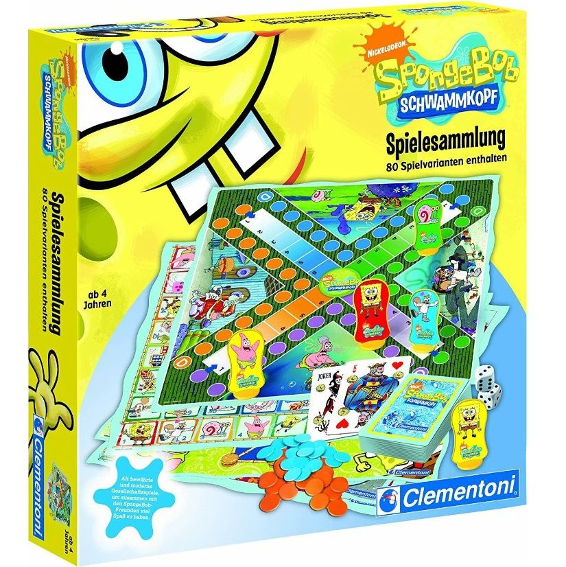 Clementoni Spongebob Schwammkopf Spielesammlung für 16,14€ (statt 19€)