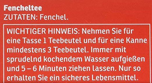 25 Beutel Jeden Tag Fencheltee für 0,59€   Prime