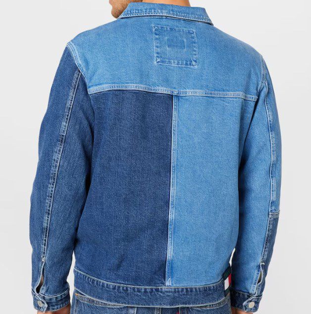 Tommy Jeans Panel denim Herren Jeansjacke in Blau für 99,90€ (statt 120€)
