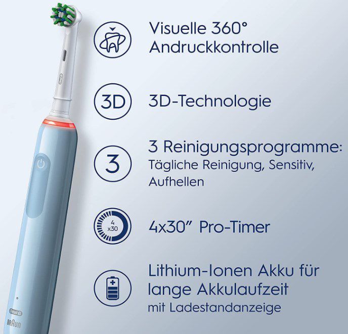 Oral B Pro 3 3000 Zahnbürste für 44,15€ (statt 58€)