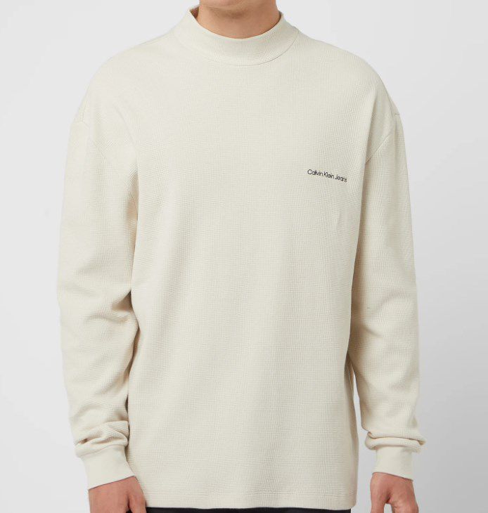Calvin Klein Sweatshirt mit Waffelstruktur für 42,49€ (statt 53€)