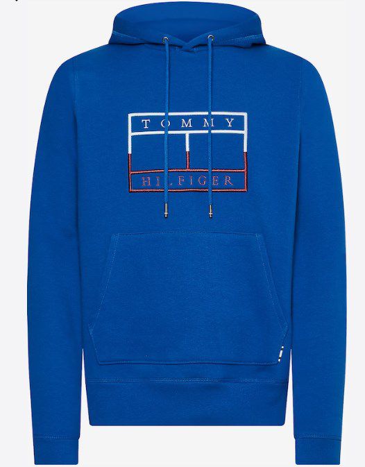 Tommy Hilfiger FLAG OUTLINE Kapuzenpullover in Blau für 97,93€ (statt 112€)