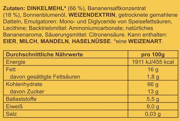 12x LEIBNIZ Fruits Banane Dinkelkekse für 12€ (statt 20€)   Sparabo