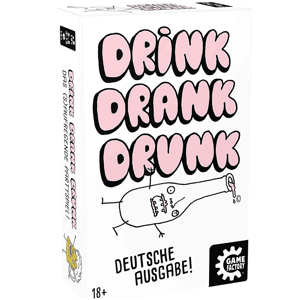 Game Factory Drink Drank Drunk Partyspiel für 13€ (statt 17€)   Prime