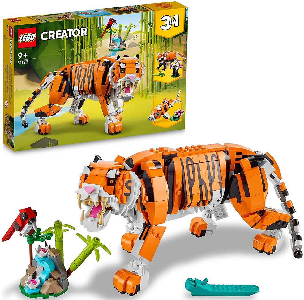 LEGO 31129 Creator Majestätischer Tiger, Panda oder Fisch für 30,59€ (statt 36€)   Prime