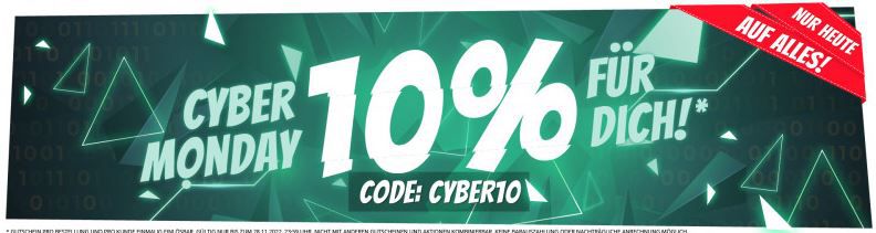Cyber Monday Sale bei Sportspar + 10% Extra Rabatt auf ALLES   Nur HEUTE!