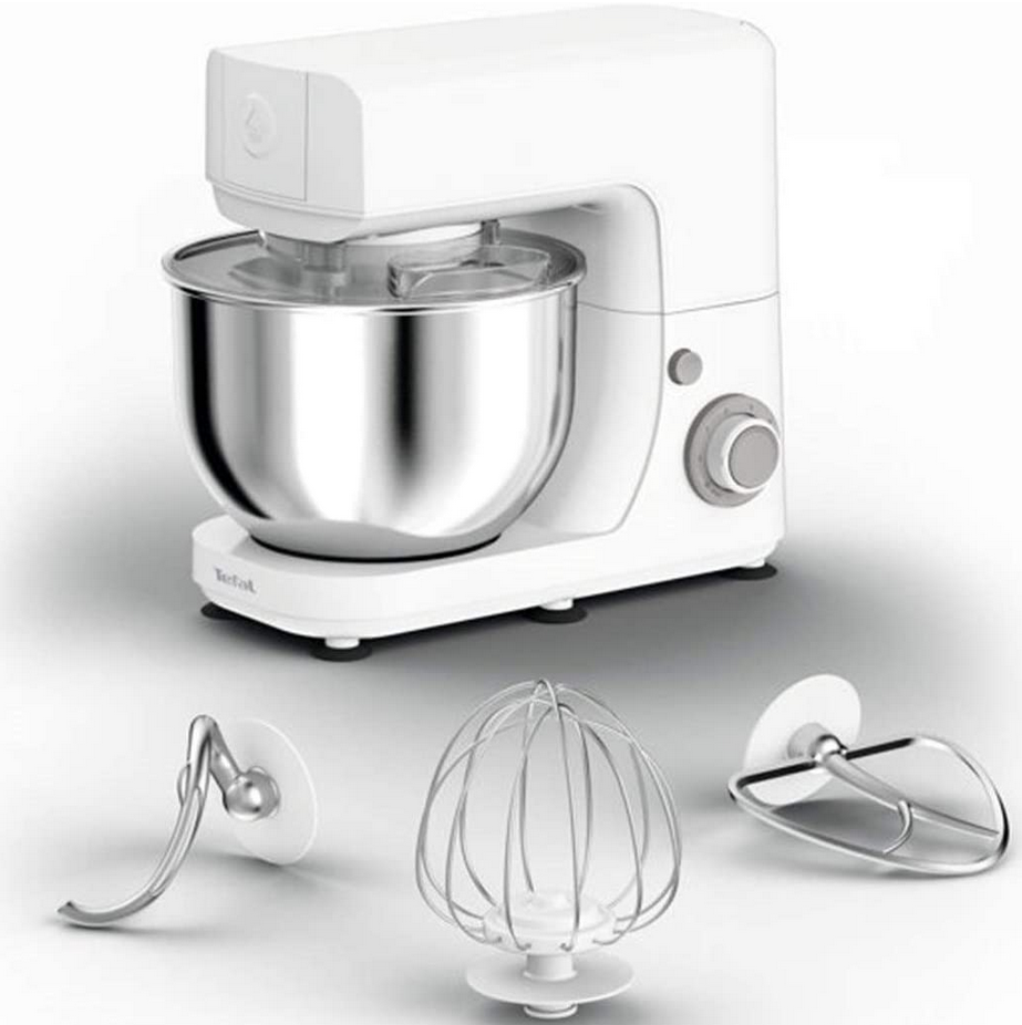 Tefal QB1501 Masterchef Essential Küchenmaschine, 800 W, 4,8L für 56,99€ (statt 98€)