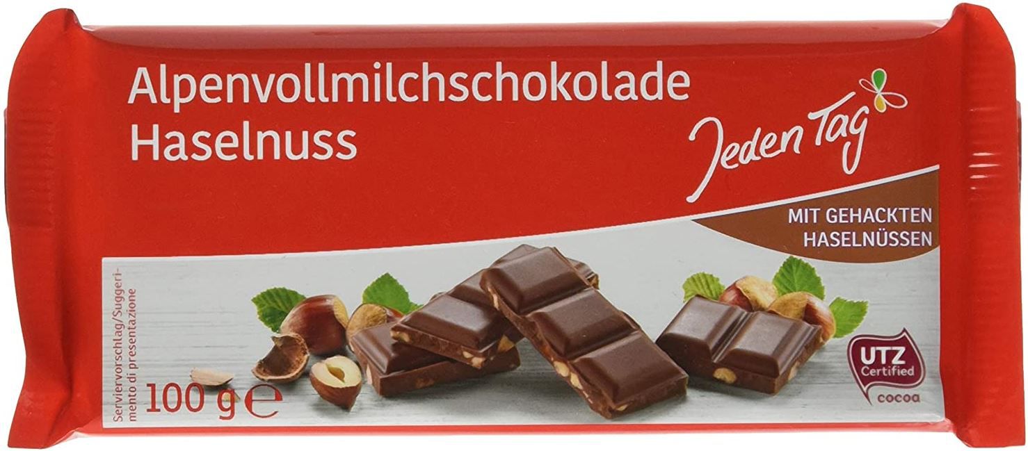 Jeden Tag Alpenvollmilch Nuss Schokolade ab 0,59€   Prime