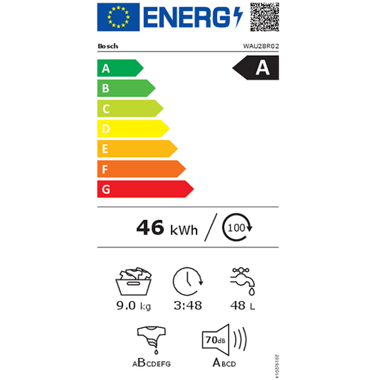 BOSCH WAU28R02 Serie 6 Waschmaschine, 9Kg ab 689,99€ (statt 1.099€) + 4 Flaschen Ariel Color gratis