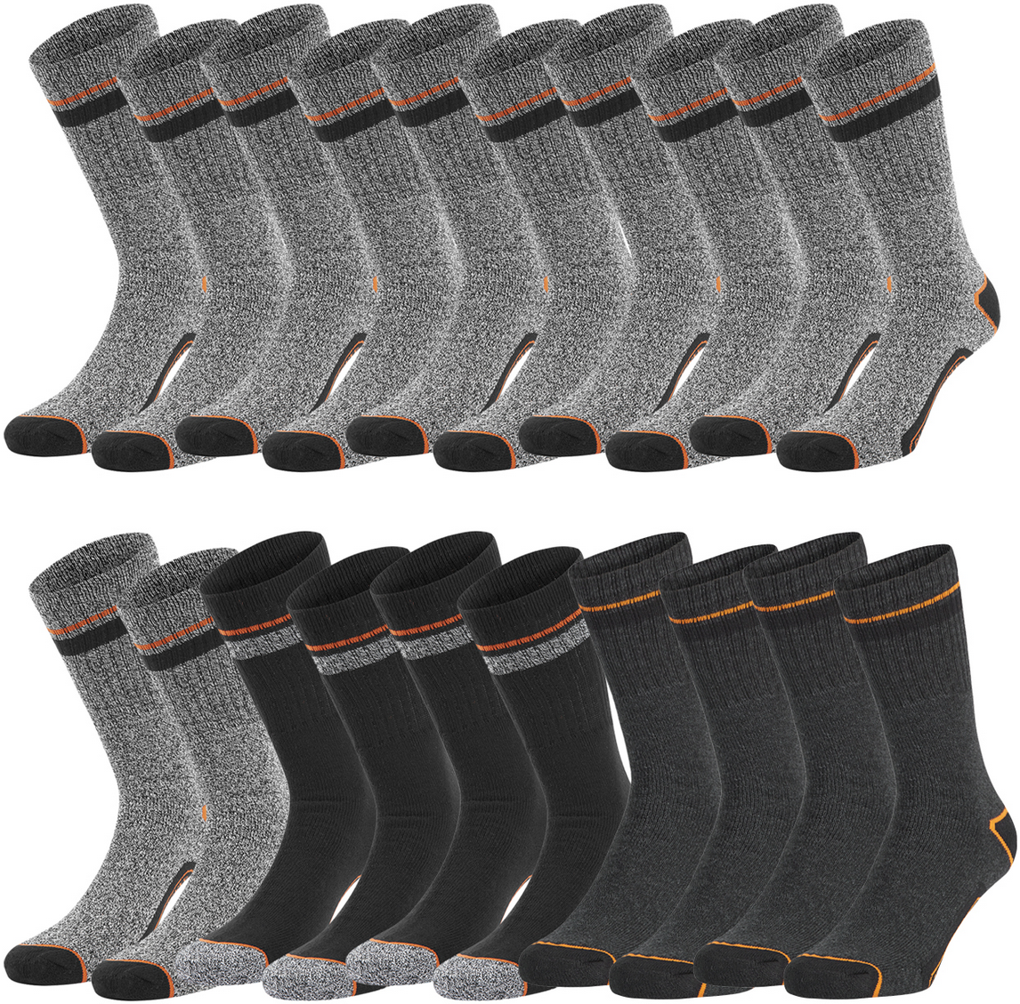 30 Paar! Black+Decker Crew Work Socken in versch. Designs für 36€ (statt 66€)